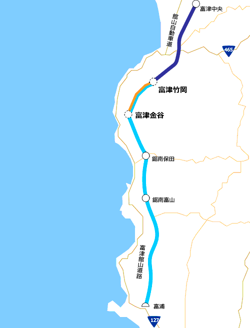 富津館山道路（富津竹岡～富津金谷）のイメージ画像
