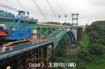 H30.7、太田切川橋の写真