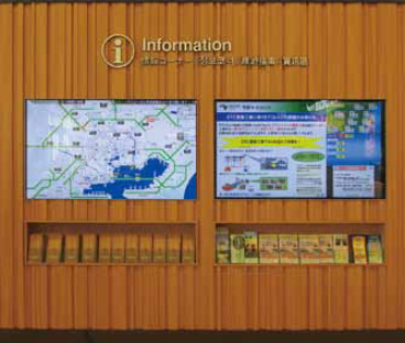 Image of information provision in the service area / parking area