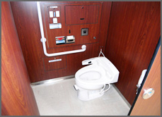 Image of heating and washing toilet seat after maintenance