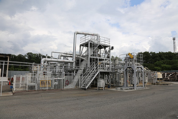 Photograph of biomass gas power generation