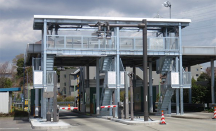 Photo of completed construction (Kawakami IC (Out-bound) exit)