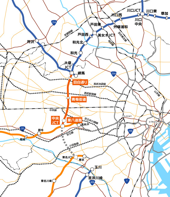 東京外環自動車道 中央jct 大泉jct の開通予定 Nexco東日本