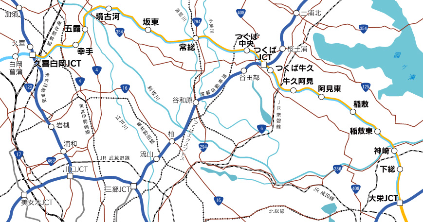 圏央道（久喜白岡～大栄）のイメージ画像