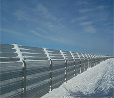 防雪柵の写真