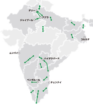 「E-NEXCO Eye」を活用した路面性状測定業務実施中の路線のイメージ画像