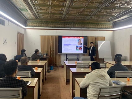 ネパールでの技術指導の写真