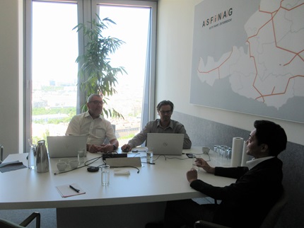 ASFiNAG社との意見交換の写真