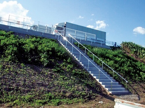 津波避難階段の設置の写真1