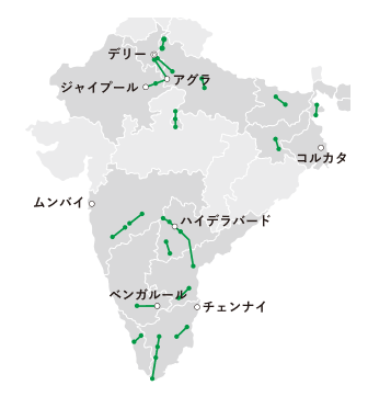 「E-NEXCO Eye」を活用した路面性状測定業務実施中の路線のイメージ画像