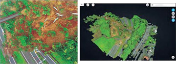 【2021年7月】降雨によるのり面崩壊堆積及び周辺状況確認のイメージ画像