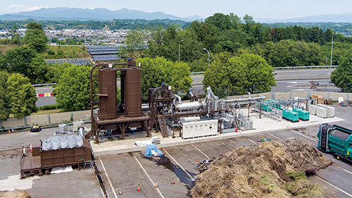 バイオマス（植物発生材）による発電のイメージ画像