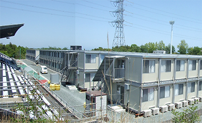 震災後は、駐車場や仮設宿舎などの原発事故収束拠点として利用された旧Jヴィレッジのイメージ画像2