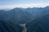 Image link to image download page of Kanetsu tunnel Yuzawa side distant view (aerial view)