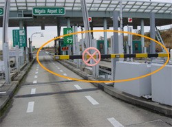 遠隔操作による開閉設備の写真