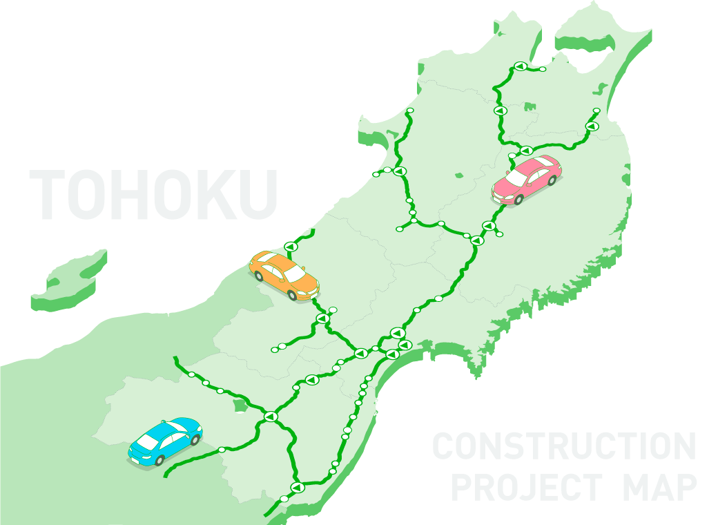 東北エリア建設事業マップ