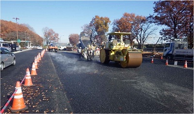 ภาพถ่ายงานซ่อมแซมทางเท้าในที่พัก 1