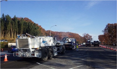 ภาพถ่ายงานซ่อมแซมทางเท้าในสถานพักพิง2