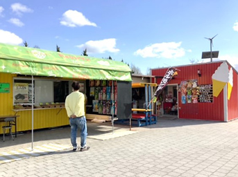 ภาพบริเวณจุดจอดยูนิ (สายขาเข้า)