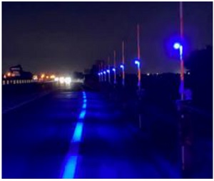 視線誘導灯増設後の写真