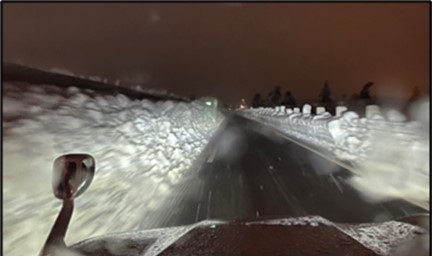 集中降雪時（令和4年12月）の状況の写真