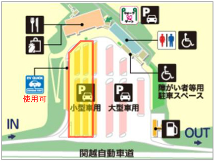 高坂SA　上り線　平面図のイメージ画像