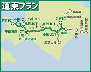 道東プラン　対象エリアのイメージ画像