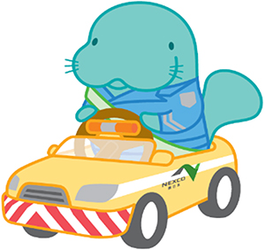 NEXCO東日本　マナーアップキャラクター　マナーティのイメージ画像