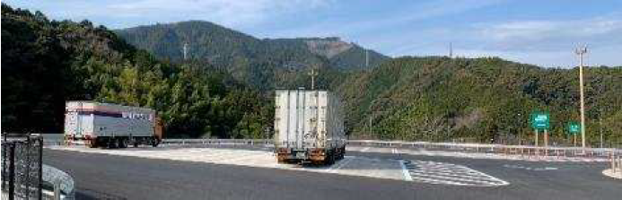 Image of expanded large vehicle area (E1A New Tomei Shizuoka SA (In-bound))
