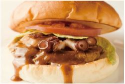 石狩市・いしかりバーガー～望来豚パティと浜益産タコが魅力～の写真