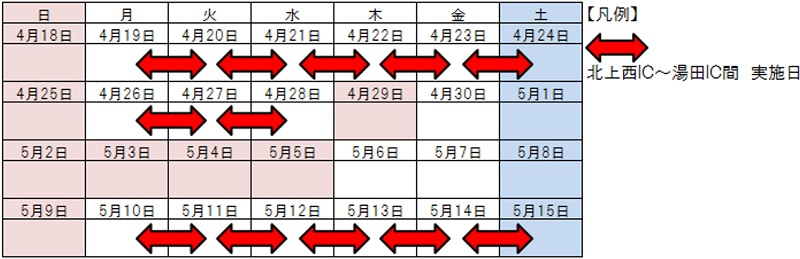 通行止め日時のイメージ画像