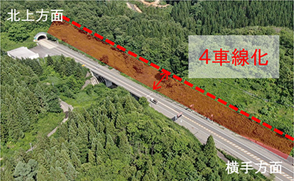 4車線化工事のイメージ画像1