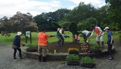 花壇整備の写真2