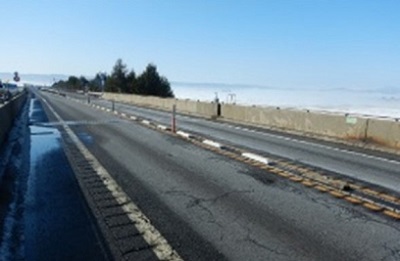 Photo of the condition of the paved road surface 1
