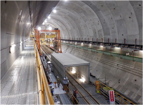 トンネル坑内状況の写真