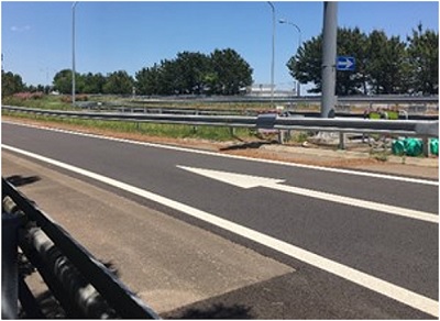 舗装補修工事　施工後（イメージ）の写真