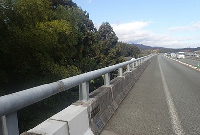 防風柵設置工事　設置前の写真