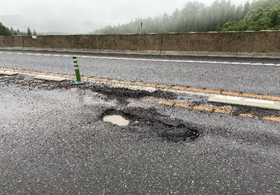 損傷状況の写真1