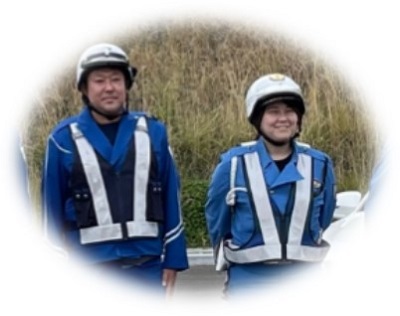 NEXCO 交通管理隊員×道警 高速隊員の写真