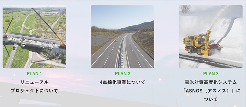 VISION～これからさらに加速する、北海道高速道路の未来のイメージ画像