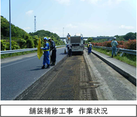 鋪路補修施工作業狀況的圖像1