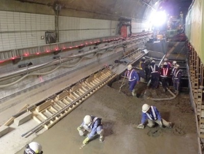 ②掘削～型枠～コンクリート打設の写真