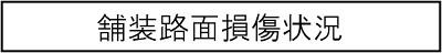 舗装路面損傷状況のキャプションのイメージ画像