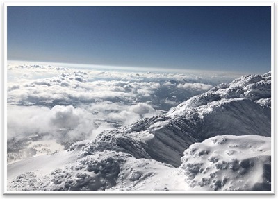 《寒冬期的羊蹄山山顶》 (“北海道四季”最佳奖)的照片