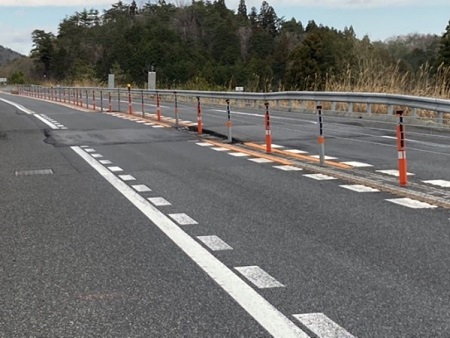 舗装の段差状況（2）の写真