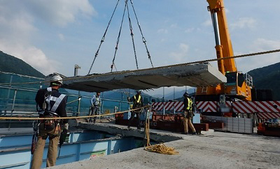 (1)コンクリート床版の撤去のイメージ画像