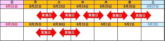 通行止め日時のイメージ画像