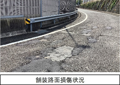 舗装路面損傷状況のイメージ画像