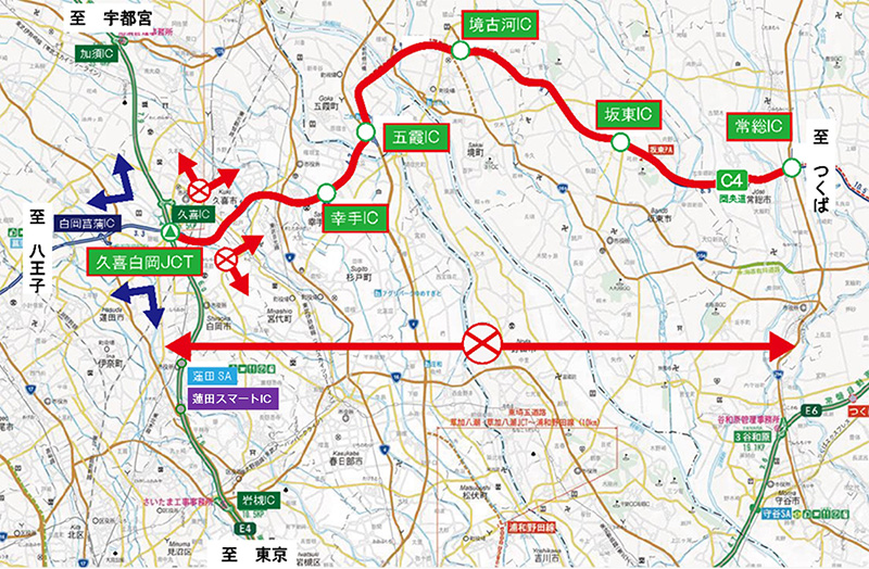 通行止め区間のイメージ画像