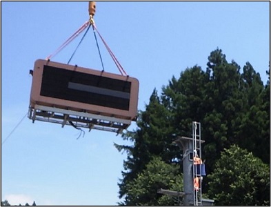 更新工事　作業状況イメージの写真